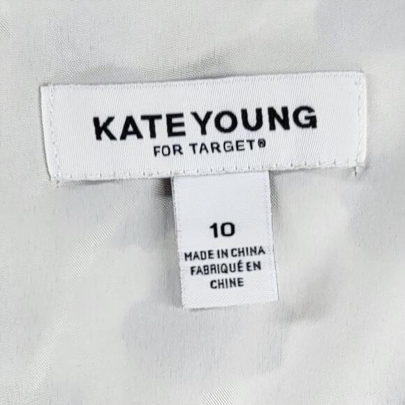 Kate Young Target Dress Womens 10 Leopard Print Fit Flare Baby Doll Chic Flirty - Picture 16 of 16